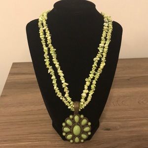 Green park Lane necklace removable pendant